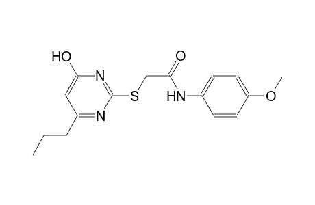 2-(4-Hydroxy-6-propyl-pyrimidin-2-ylsulfanyl)-N-(4-methoxy-phenyl)-acetamide