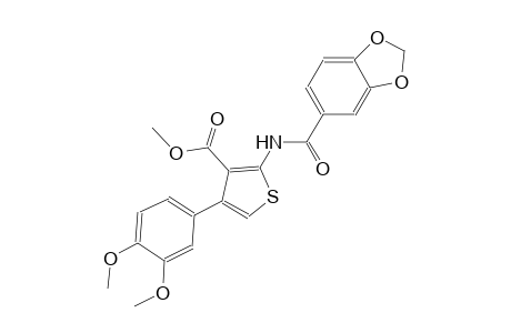 methyl 2-[(1,3-benzodioxol-5-ylcarbonyl)amino]-4-(3,4-dimethoxyphenyl)-3-thiophenecarboxylate