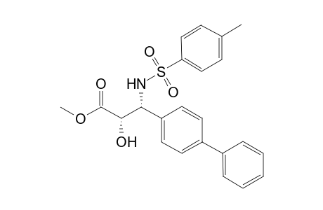 cis-Methyl 2-hydroxy-3-(p-phenyl)phenyl-3'-(N-tosylamino)propanoate