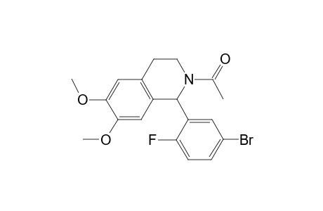 Ethanone, 1-[1,2,3,4-tetrahydro-1-(3-bromo-6-fluorophenyl)-6,7-dimethoxy-2-isoquinolinyl]-