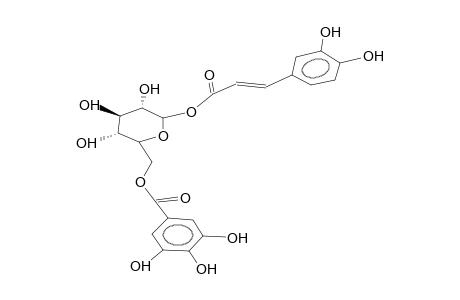 1'-O-CAFFEOYL-6'-O-GALLOYL-beta-D-GLUCOPYRANOSE