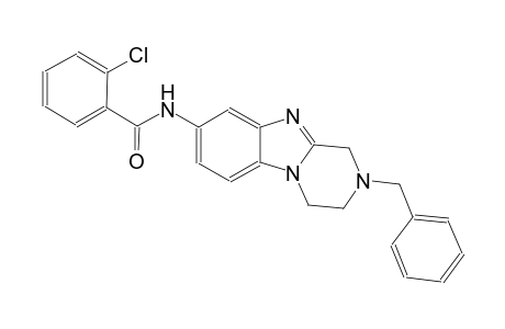 N-(2-benzyl-1,2,3,4-tetrahydropyrazino[1,2-a]benzimidazol-8-yl)-2-chlorobenzamide