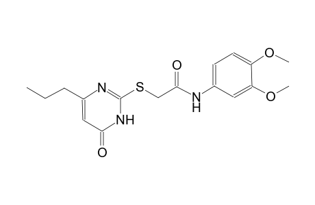 acetamide, 2-[(1,6-dihydro-6-oxo-4-propyl-2-pyrimidinyl)thio]-N-(3,4-dimethoxyphenyl)-