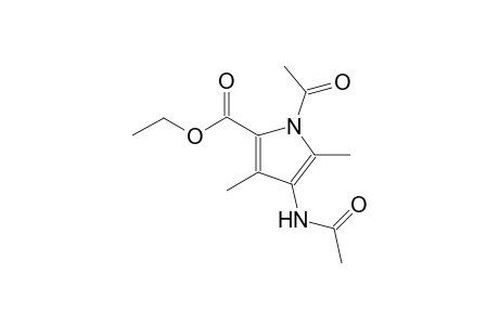 1H-Pyrrole-2-carboxylic acid, 1-acetyl-4-acetylamino-3,5-dimethyl-, ethyl ester