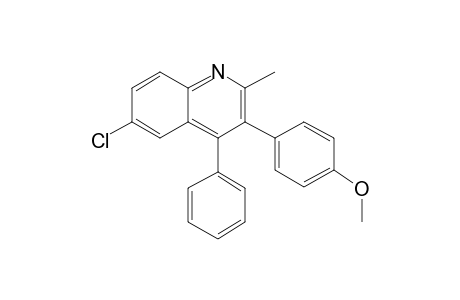 6-Chloro-3-(p-methoxyphenyl)-2-methyl-4-phenylquinoline