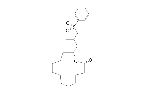 14-Methyl-15-phenylsulfonyl-12-pentadecanolide