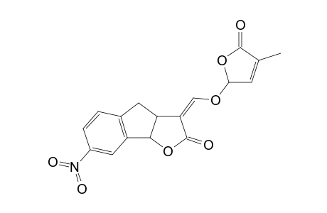 7-Nitro-3-(4-methyl-5-oxo-2,5-dihydrofuran-2-yloxymethylene)-3,3a,4,8b-tetrahydroindeno[1,2-b]furan-2-one