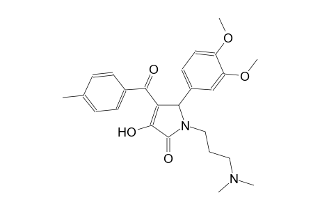 2H-pyrrol-2-one, 5-(3,4-dimethoxyphenyl)-1-[3-(dimethylamino)propyl]-1,5-dihydro-3-hydroxy-4-(4-methylbenzoyl)-