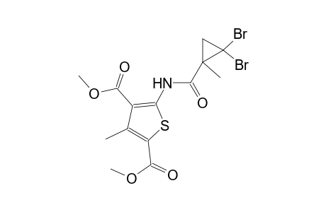 dimethyl 5-{[(2,2-dibromo-1-methylcyclopropyl)carbonyl]amino}-3-methyl-2,4-thiophenedicarboxylate