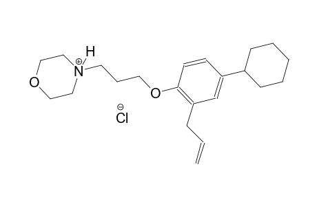 4-[3-(2-allyl-4-cyclohexylphenoxy)propyl]morpholin-4-ium chloride