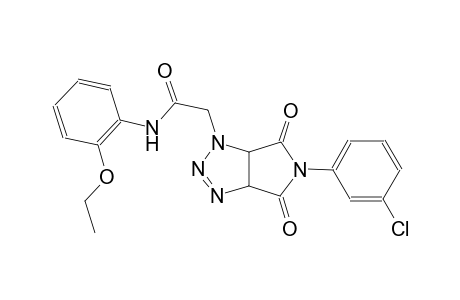 2-(5-(3-chlorophenyl)-4,6-dioxo-4,5,6,6a-tetrahydropyrrolo[3,4-d][1,2,3]triazol-1(3aH)-yl)-N-(2-ethoxyphenyl)acetamide