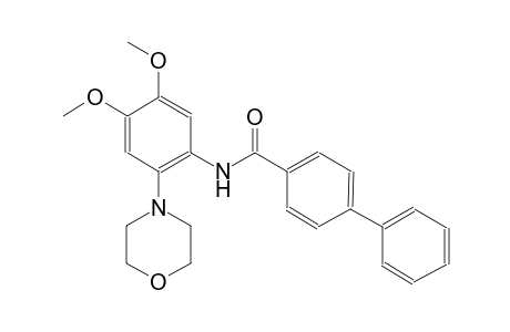 [1,1'-biphenyl]-4-carboxamide, N-[4,5-dimethoxy-2-(4-morpholinyl)phenyl]-