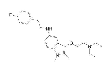 {3-[2-(Diethylamino)ethoxy]-1,2-dimethyl-1H-indol-5-yl}[2-(4-fluorophenyl)ethyl]amine