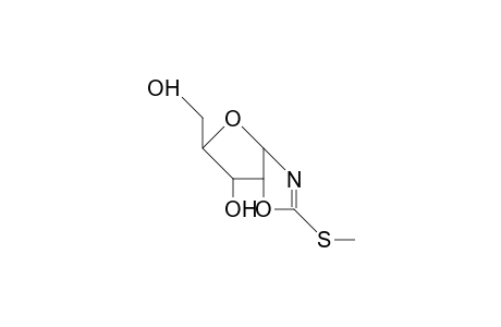 2-Methylthio-(1,2-dideoxy-A-D-ribofurano)(1,2-D)-2-oxazoline