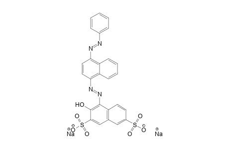 2,7-Naphthalenedisulfonic acid, 3-hydroxy-4-[[4-(phenylazo)-1-naphthalenyl]azo]-, disodium salt
