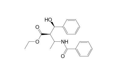 Benzenepropanoic acid, .alpha.-[1-(benzoylamino)ethyl]-.beta.-hydroxy-, ethyl ester, [.alpha.R*(S*),.beta.R*]-(.+-.)-