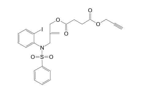 Butane-1,4-dioic acid 1-propargylic ester 4-[3-(N-(2-iodophenyl)-N-phenylsulfonylamido)-2-methylenepropyl ester
