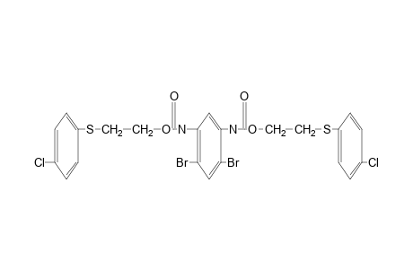 (4,6-DIBROMO-m-PHENYLENE)DICARBAMIC ACID,DIESTER WITH 2-[(p-CHLOROPHENYL)THIO]ETHANOL