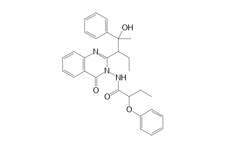 N-[2-(1-ethyl-2-hydroxy-2-phenyl-propyl)-4-keto-quinazolin-3-yl]-2-phenoxy-butyramide
