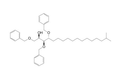 (2R,3S,4R)-1,3,4-tribenzoxy-16-methyl-heptadecan-2-ol