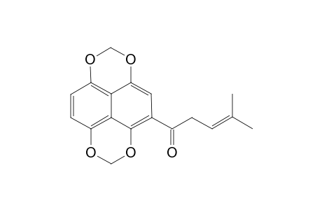 1,8 : 4,5-bis(Methylenedioxy)-2-[4'-methyl-1'-oxo-3'-pentenyl]-naphthalene