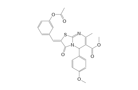 methyl (2Z)-2-[3-(acetyloxy)benzylidene]-5-(4-methoxyphenyl)-7-methyl-3-oxo-2,3-dihydro-5H-[1,3]thiazolo[3,2-a]pyrimidine-6-carboxylate