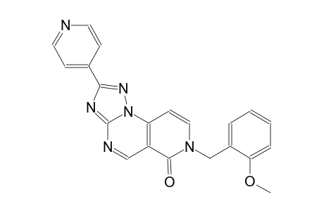 pyrido[3,4-e][1,2,4]triazolo[1,5-a]pyrimidin-6(7H)-one, 7-[(2-methoxyphenyl)methyl]-2-(4-pyridinyl)-