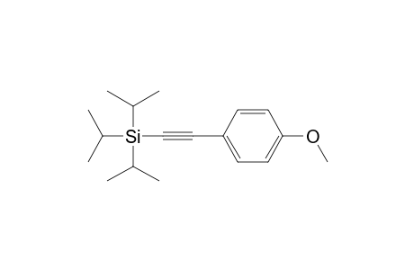 2-(4-Methoxyphenyl)ethynyl-tri(propan-2-yl)silane