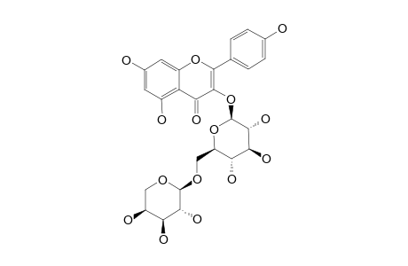 KAEMPFEROL-3-O-ALPHA-ARABINOPYRANOSYL-(1'''-6'')-BETA-GLUCOPYRANOSIDE