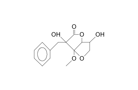 Benzyl-dehydro-ascorbic acid, methyl glucoside