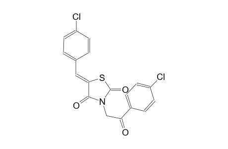 (5Z)-5-(4-chlorobenzylidene)-3-[2-(4-chlorophenyl)-2-oxoethyl]-1,3-thiazolidine-2,4-dione