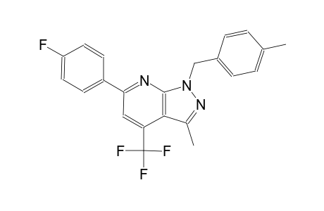 1H-pyrazolo[3,4-b]pyridine, 6-(4-fluorophenyl)-3-methyl-1-[(4-methylphenyl)methyl]-4-(trifluoromethyl)-