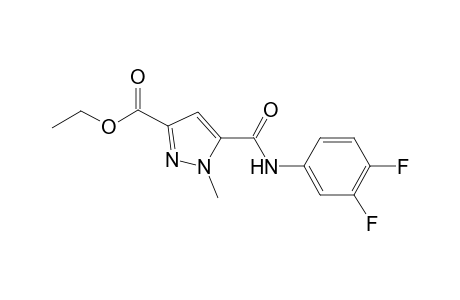 1H-Pyrazole-3-carboxylic acid, 5-[[(3,4-difluorophenyl)amino]carbonyl]-1-methyl-, ethyl ester