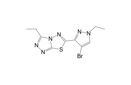 6-(4-bromo-1-ethyl-1H-pyrazol-3-yl)-3-ethyl[1,2,4]triazolo[3,4-b][1,3,4]thiadiazole