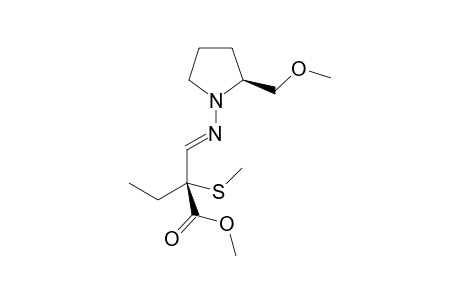 (2R)-2-[(E)-[(2S)-2-(methoxymethyl)-1-pyrrolidinyl]iminomethyl]-2-(methylthio)butanoic acid methyl ester