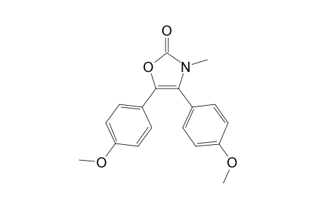 2(3H)-Oxazolone, 4,5-bis(4-methoxyphenyl)-3-methyl-