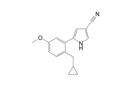 5-(2-(Cyclopropylmethyl)-5-methoxyphenyl)-1H-pyrrole-3-carbonitrile
