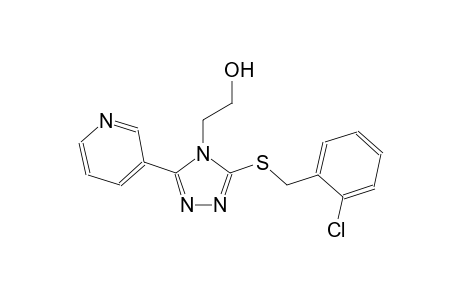 4H-1,2,4-triazole-4-ethanol, 3-[[(2-chlorophenyl)methyl]thio]-5-(3-pyridinyl)-