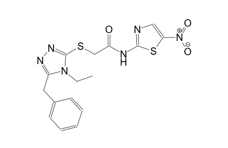 acetamide, 2-[[4-ethyl-5-(phenylmethyl)-4H-1,2,4-triazol-3-yl]thio]-N-(5-nitro-2-thiazolyl)-