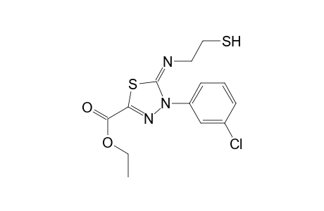 4-(3-Chloro-phenyl)-5-(2-mercapto-ethylimino)-4,5-dihydro-[1,3,4]thiadiazole-2-carboxylic acid ethyl ester
