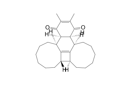 (1.alpha.,2.alpha.,9.alpha.,12.beta.,19.alpha.,20.alpha.)-22,23-dimethylpentacyclo[18.4.0.0(2,10).0(9,12).0(11,19)]tetracosa-10,22 diene-21,24-dione