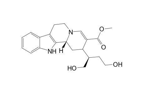 18,19-Secoyohimban-19-oic acid, 20,21-didehydro-18-hydroxy-16-(hydroxymethyl)-, methyl ester, (3.beta.,16R)-(.+-.)-