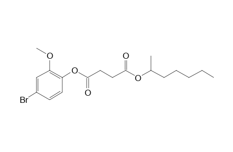 Succinic acid, hept-2-yl 4-bromo-2-methoxyphenyl ester