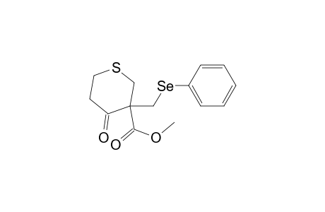 Methyl 3-Phenylselenomethyl-1-thiacyclohexan-4-one-3-carboxylate