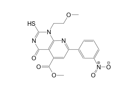 pyrido[2,3-d]pyrimidine-5-carboxylic acid, 1,4-dihydro-2-mercapto-1-(2-methoxyethyl)-7-(3-nitrophenyl)-4-oxo-, methyl ester