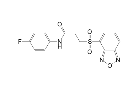 propanamide, 3-(2,1,3-benzoxadiazol-4-ylsulfonyl)-N-(4-fluorophenyl)-