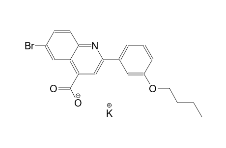 potassium 6-bromo-2-(3-butoxyphenyl)-4-quinolinecarboxylate