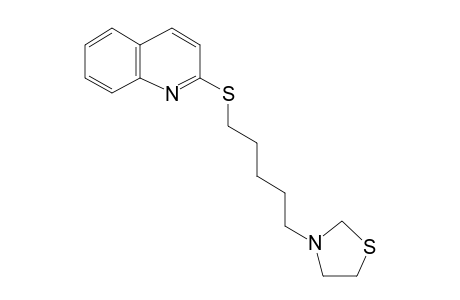 S-[5-(Thiazolidin-3-yl)pentyl]quinolin-2-thiol