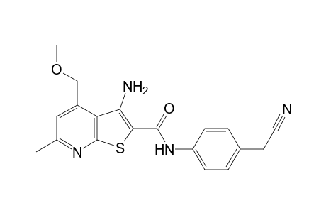 3-Amino-N-[4-(cyanomethyl)phenyl]-4-(methoxymethyl)-6-methylthieno[2,3-b]pyridine-2-carboxamide