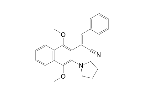 (E,Z)-1,4-Dimethoxy.alpha.-(phenylmethylene)-3-(1-pyrrolidinyl)-2-naphthalene-acetonitrile
